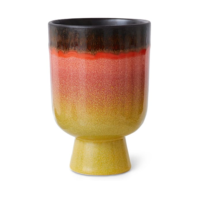 Retro blomsterkrukke Ø13 cm - Fig - HKliving