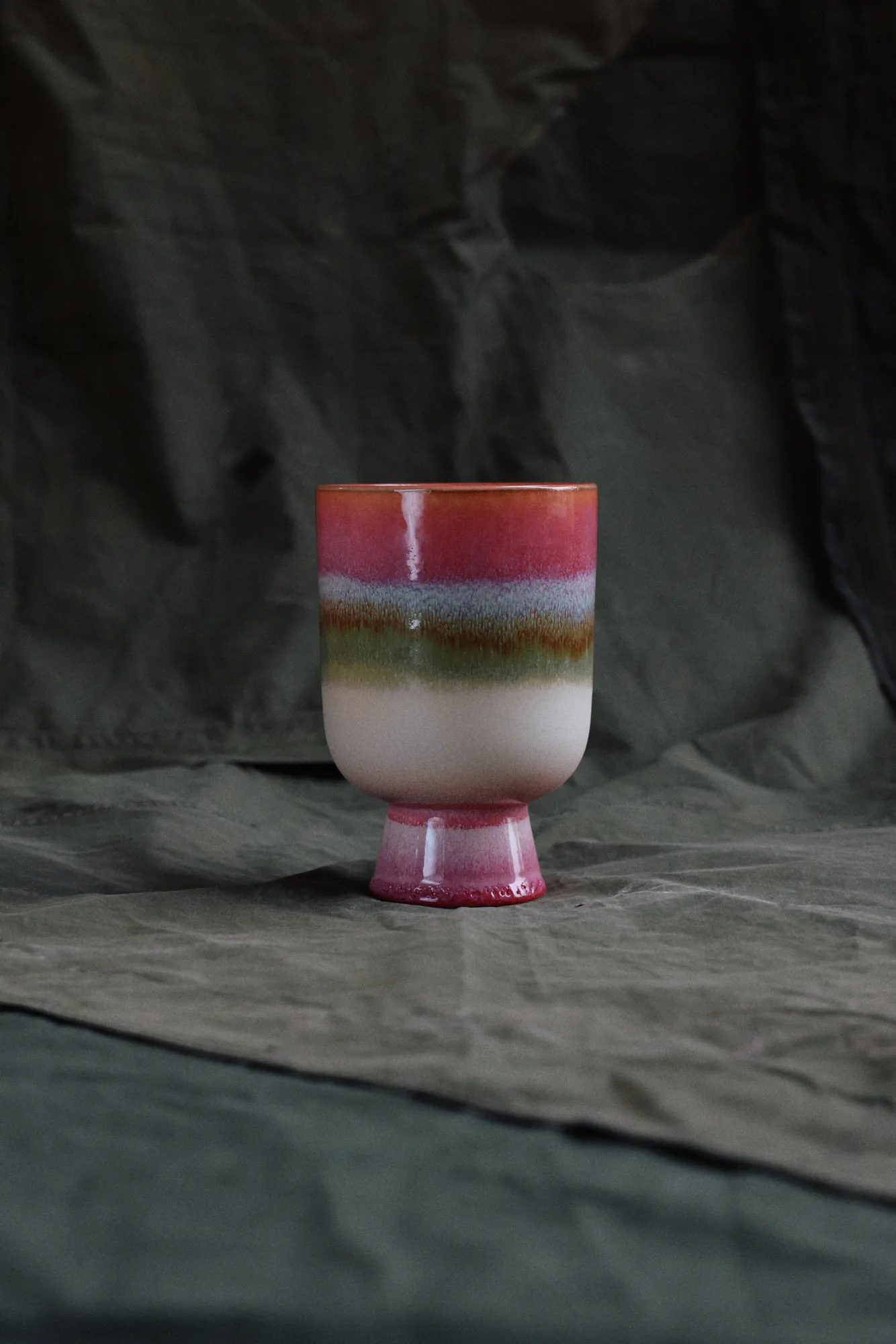 Retro blomsterkrukke Ø13 cm, Rosefield HKliving