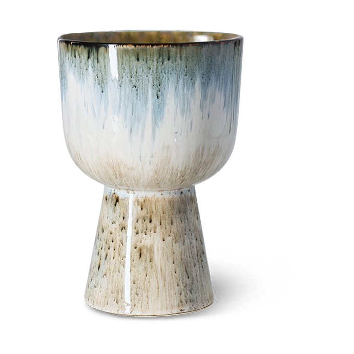 Retro blomsterkrukke Ø16,5 cm - Glacier - HKliving