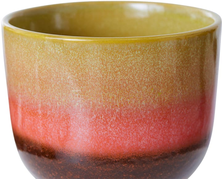 Retro blomsterkrukke Ø16,5 cm, Lime green HKliving