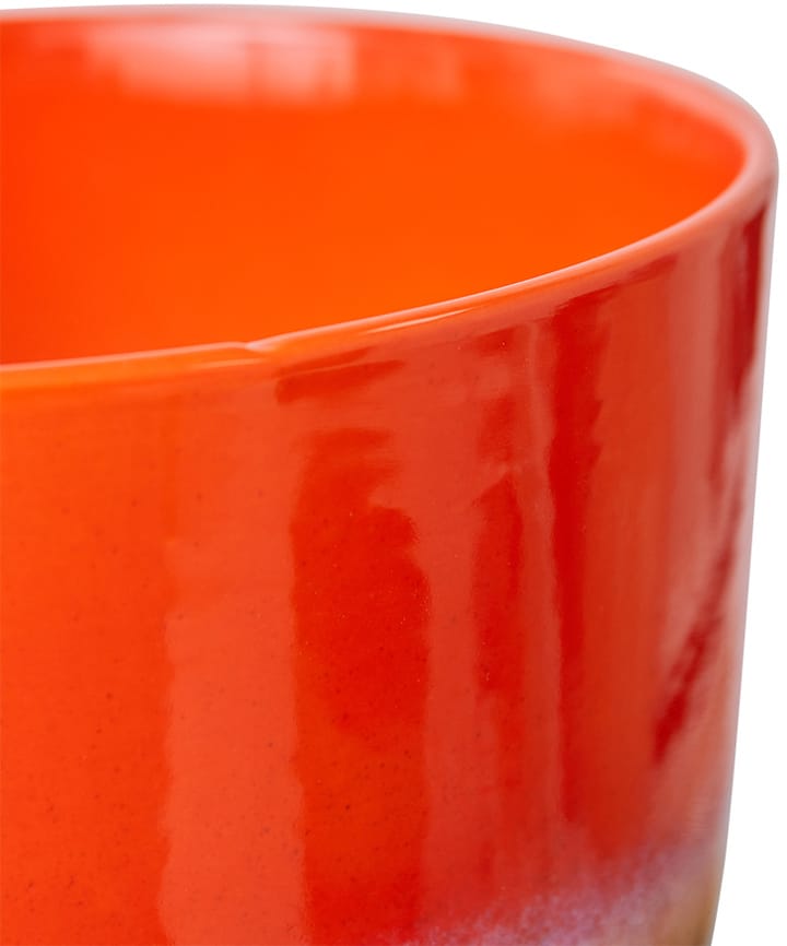 Retro blomsterkrukke Ø20,5 cm, Cherry red HKliving