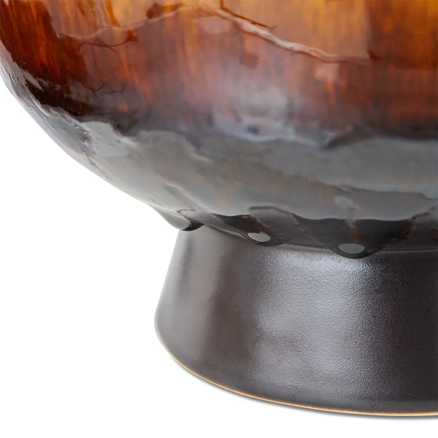 Retro blomsterkrukke Ø20,5 cm, Cherry red HKliving