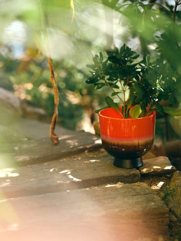 Retro blomsterkrukke Ø20,5 cm - Cherry red - HKliving