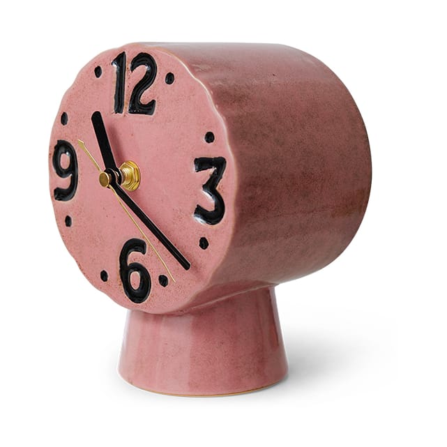 Retro keramik ur 16,2 cm, Pink HKliving