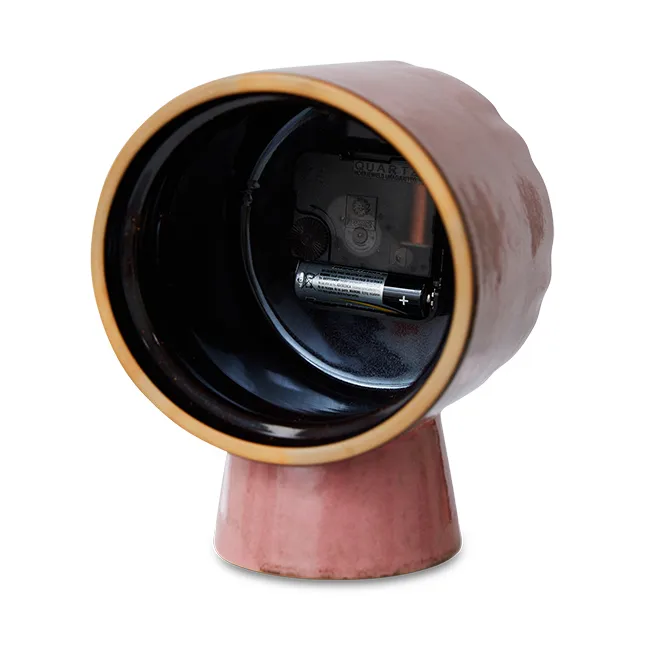 Retro keramik ur 16,2 cm, Pink HKliving
