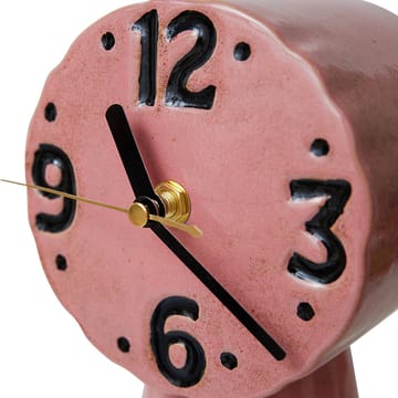 Retro keramik ur 16,2 cm - Pink - HKliving