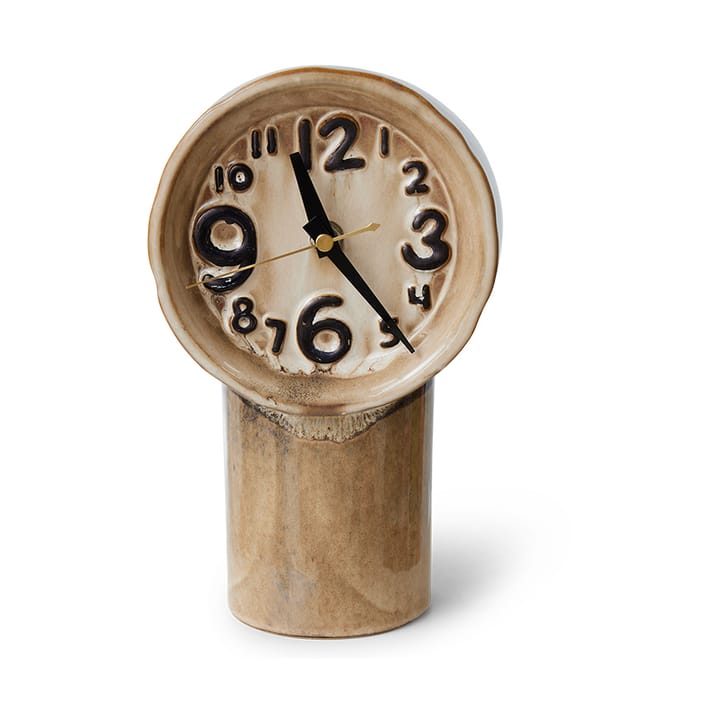 Retro keramik ur 23,5 cm - Cream - HKliving