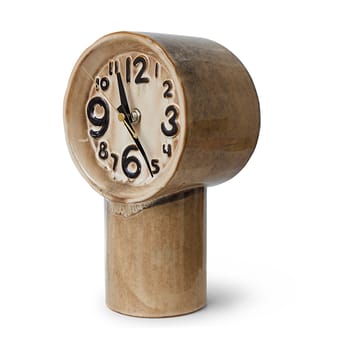 Retro keramik ur 23,5 cm - Cream - HKliving