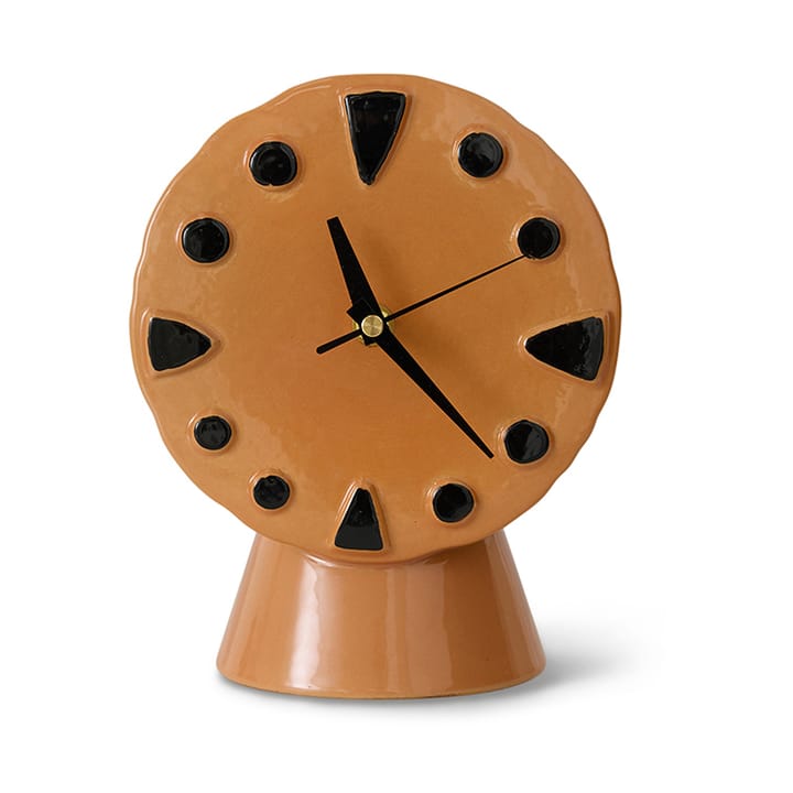 Retro keramisk ur 20,8 cm - Peach - HKliving