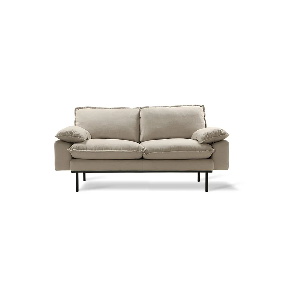 Retro sofa 2-personers 175 cm, Beige HKliving