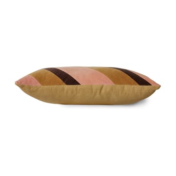 Stribet fløjlspude 30x50 cm - Sunkissed - HKliving