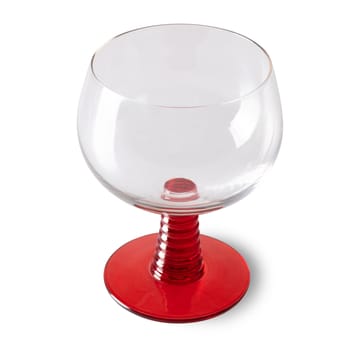 Swirl vinglas lavt - Red - HKliving