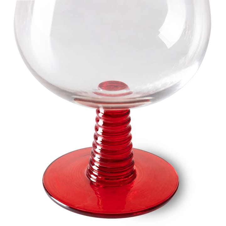 Swirl vinglas lavt - Red - HKliving