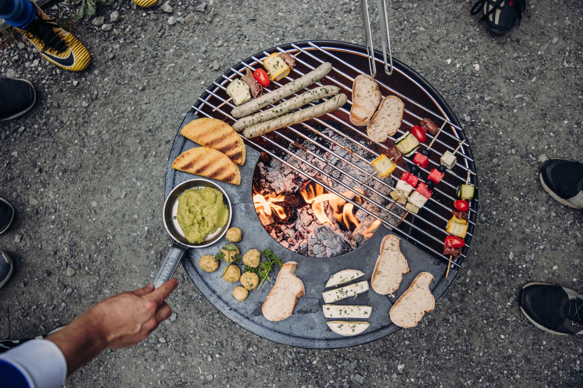 BOWL 57 ildsted, Sort-sølv, stjernestativ Höfats