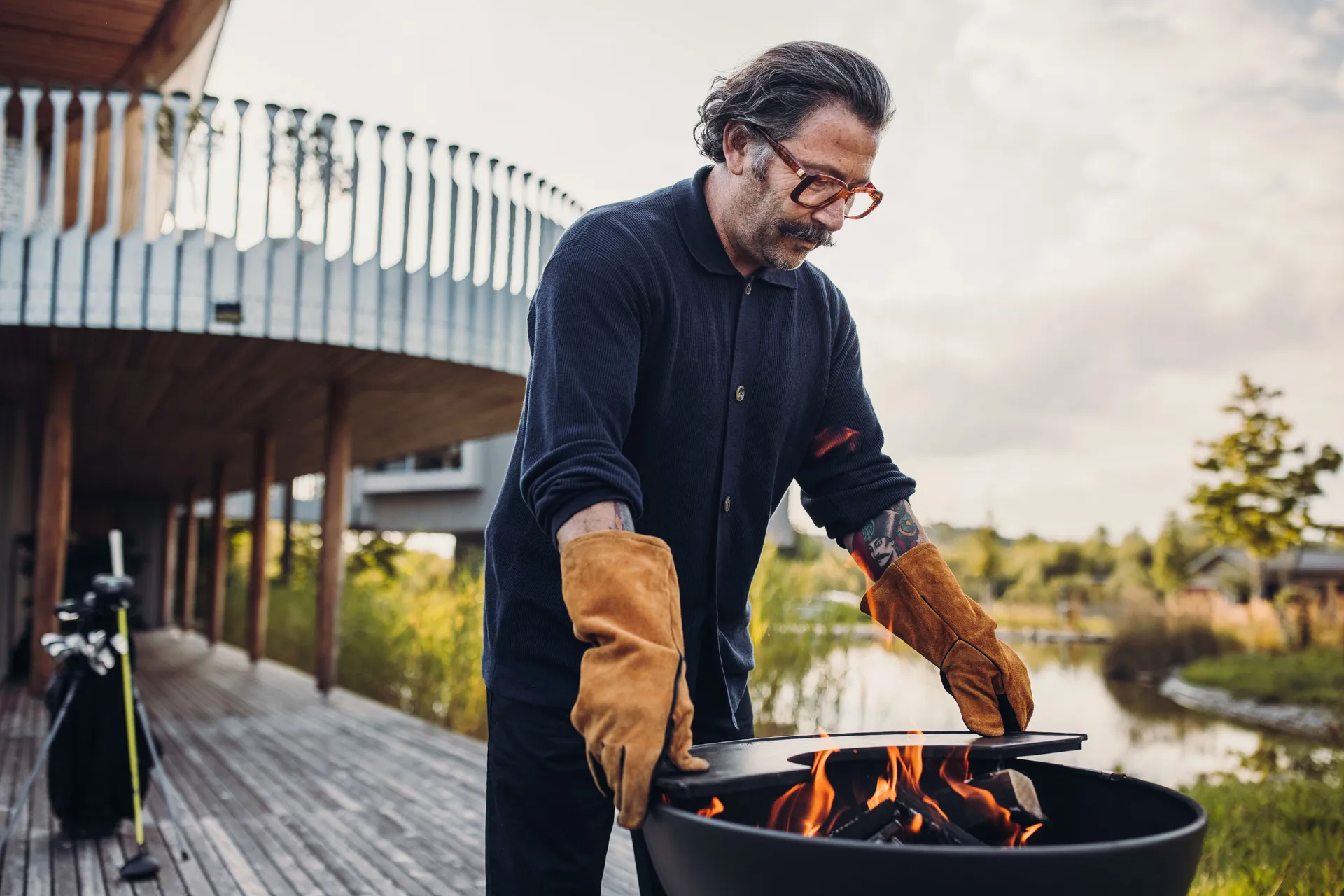 BOWL 57 Plancha stegebord, Sort Höfats