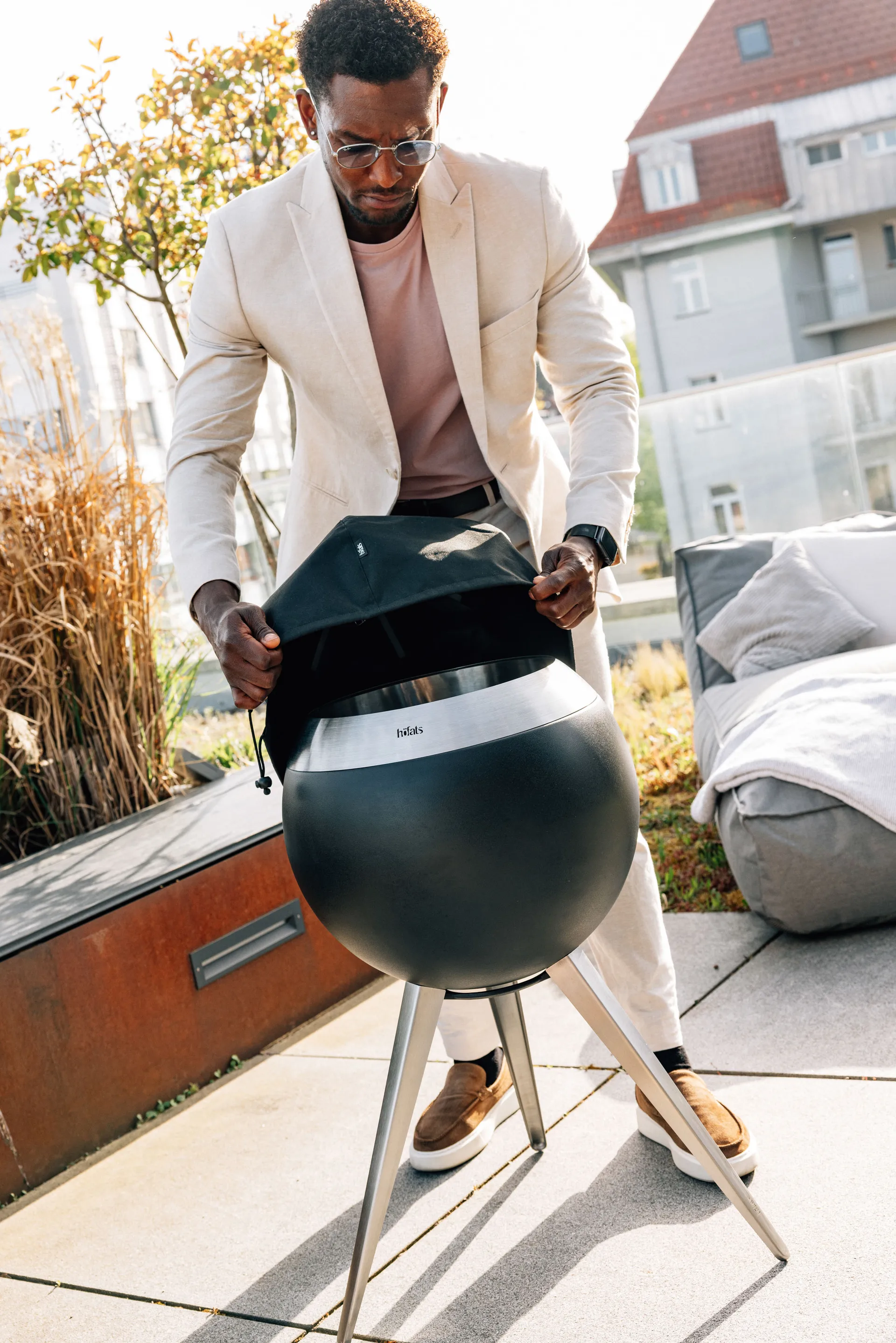 MOON 45 betræk, Sort Höfats