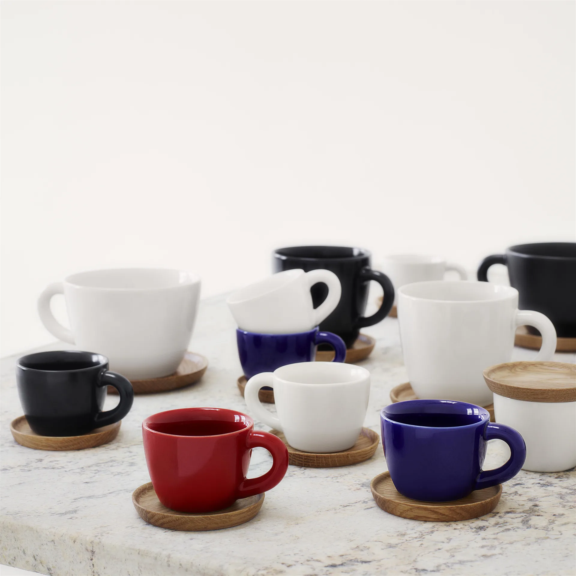 Höganäs espressokrus 10 cl, hvid blank Höganäs Keramik