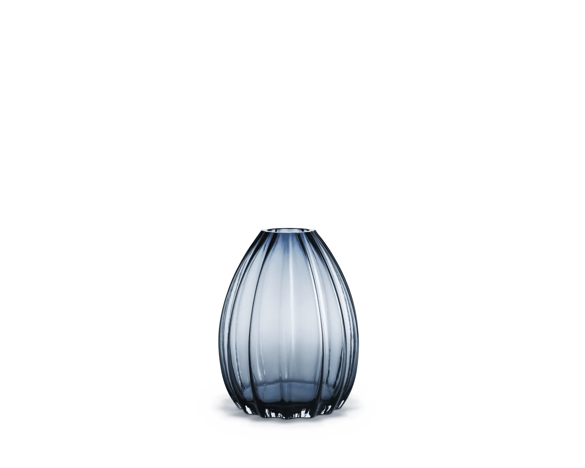 2Lip vase 34 cm, Mørkeblå Holmegaard