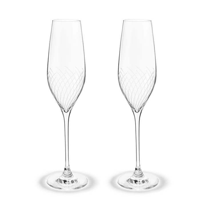 Cabernet Lines champagneglas 29 cl 2-pak - Klar - Holmegaard