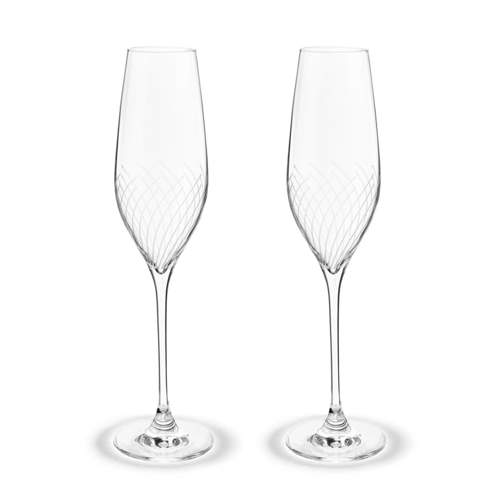 Cabernet Lines champagneglas 29 cl 2-pak - Klar - Holmegaard