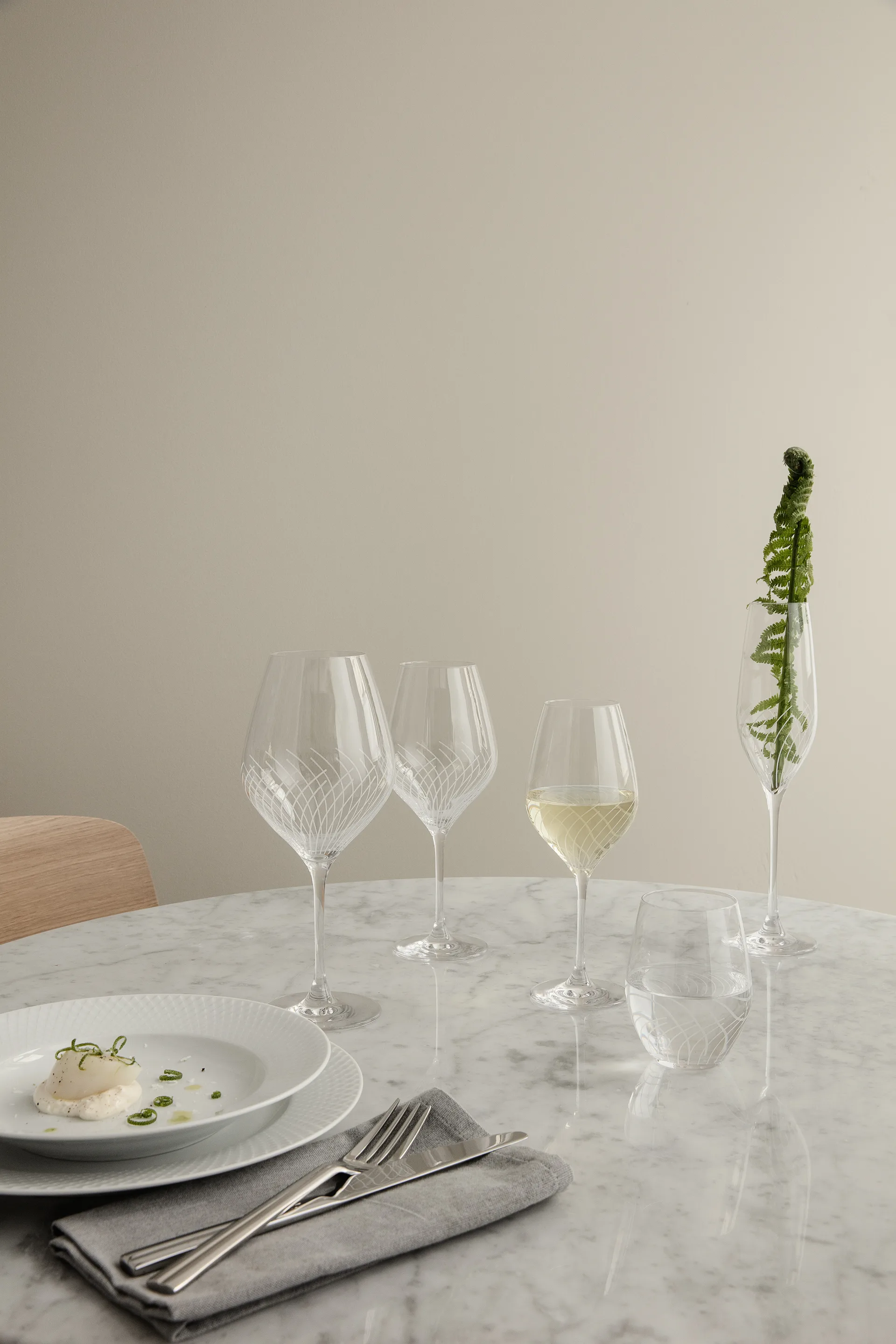 Cabernet Lines champagneglas 29 cl 2-pak, Klar Holmegaard