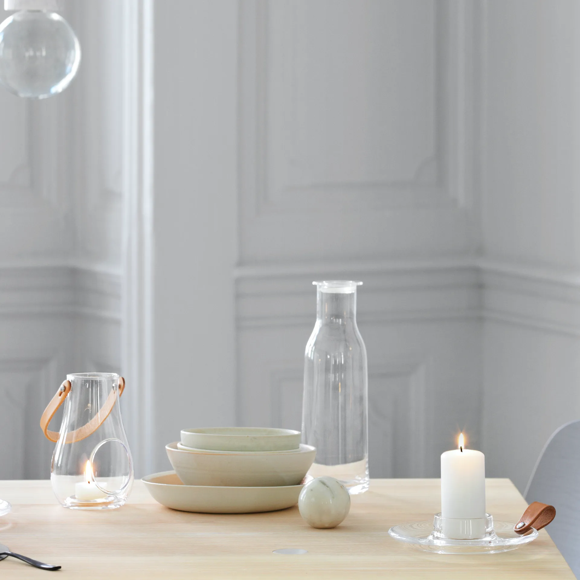 Design with light bloklysestage, 17 cm Holmegaard