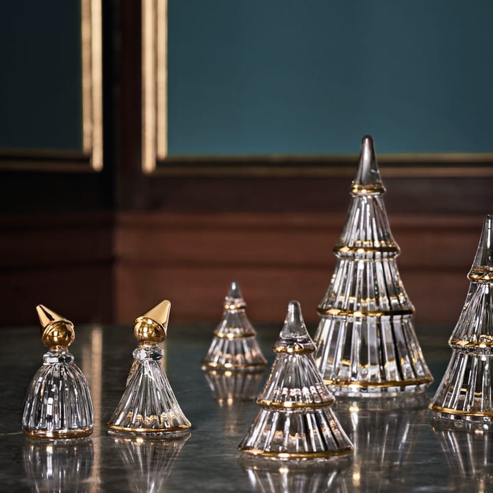 Fairytales juletræ medium, Klar-guld Holmegaard