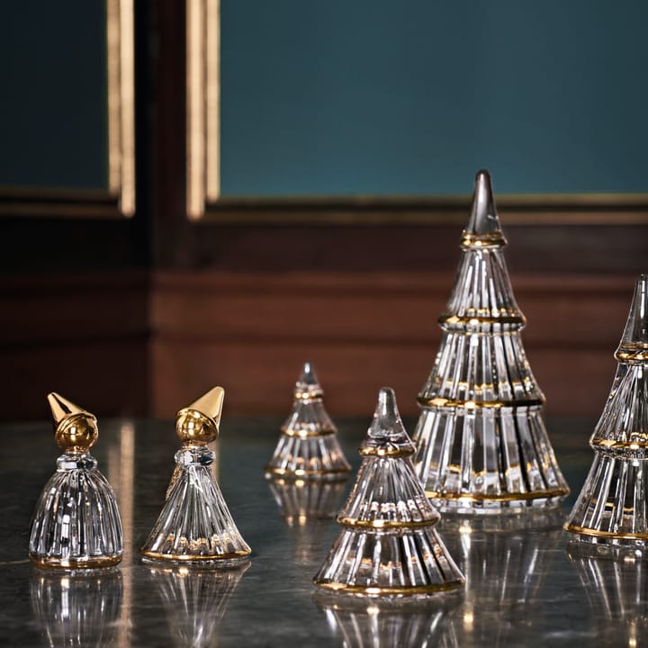 Fairytales juletræ XL, Klar-guld Holmegaard