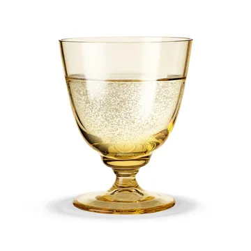 Flow glas på fod 35 cl - Amber - Holmegaard