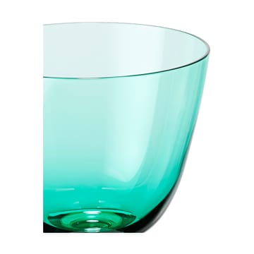 Flow glas på fod 35 cl - Emerald green - Holmegaard