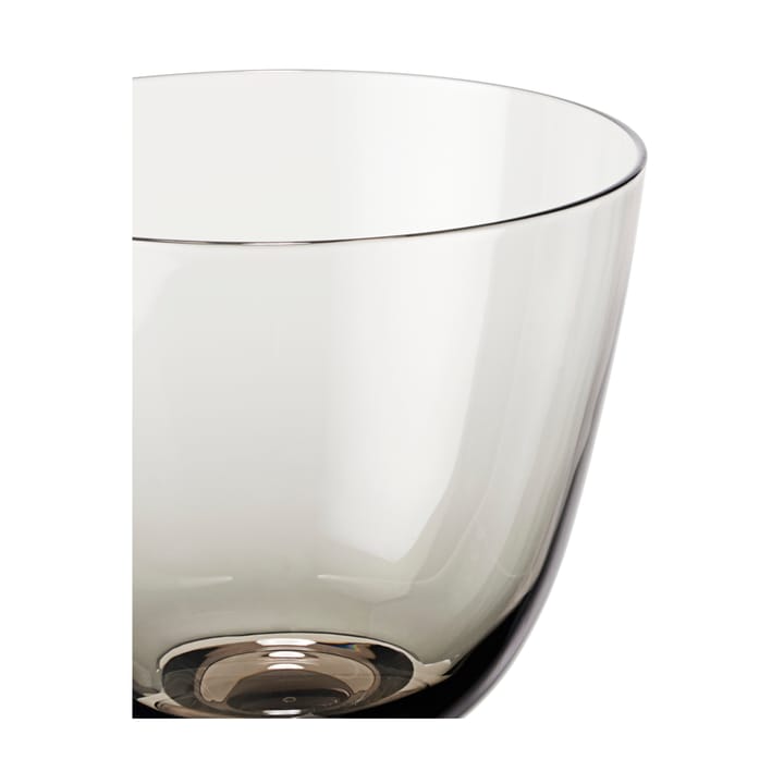 Flow glas på fod 35 cl, Smoke Holmegaard