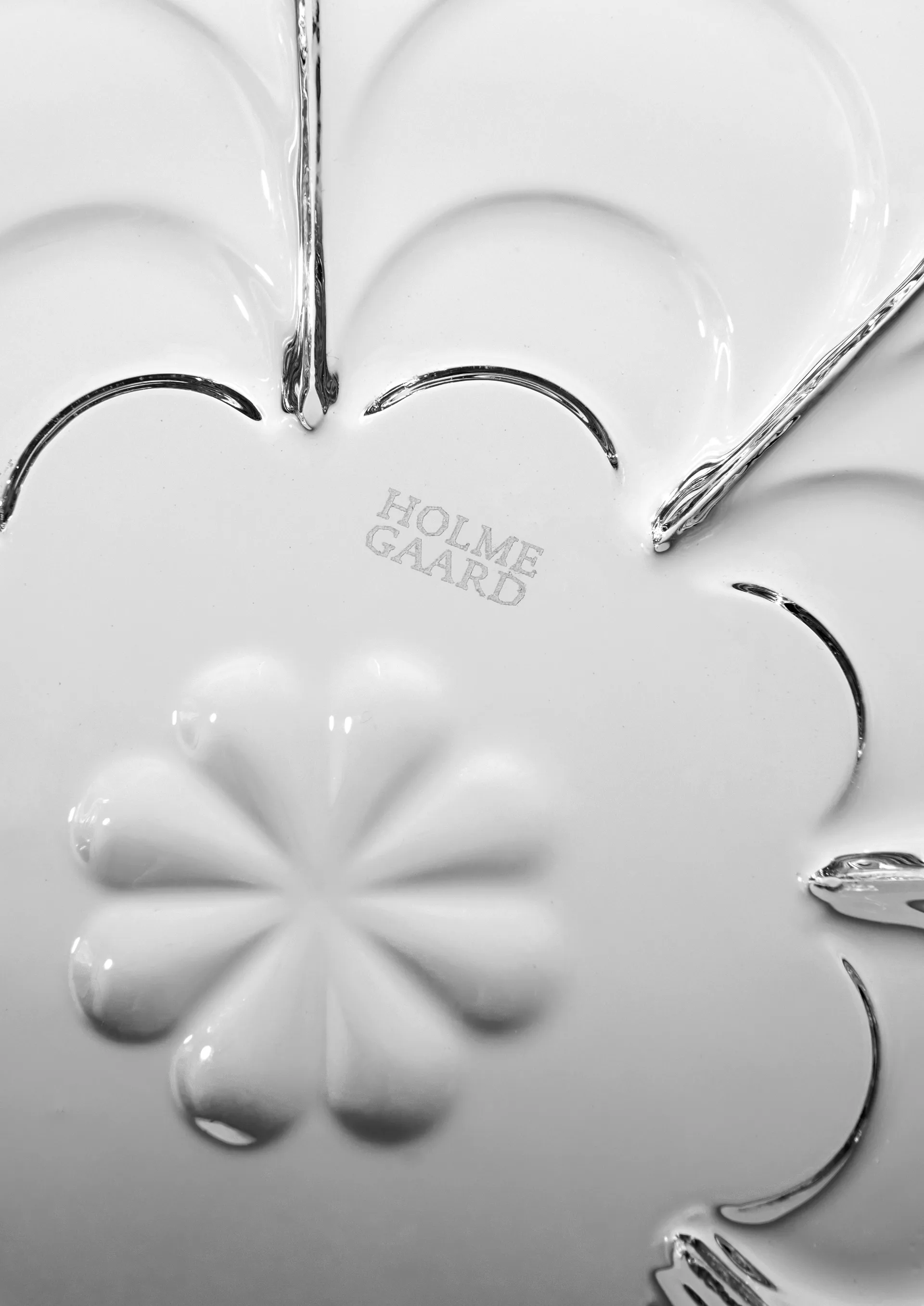 Lily lysestage Ø7 cm, Klar Holmegaard