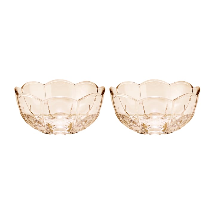 Lily skål Ø13 cm 2-pak - Toffee Rose - Holmegaard
