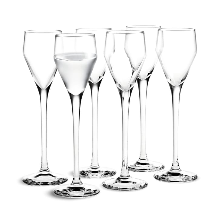 Perfection snapseglas 5,5 cl 6-pak - Klar - Holmegaard