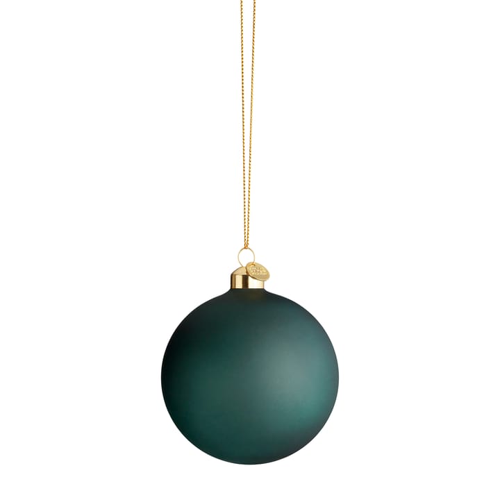 Souvenir julekugle Ø8 cm - Mørkegrøn - Holmegaard