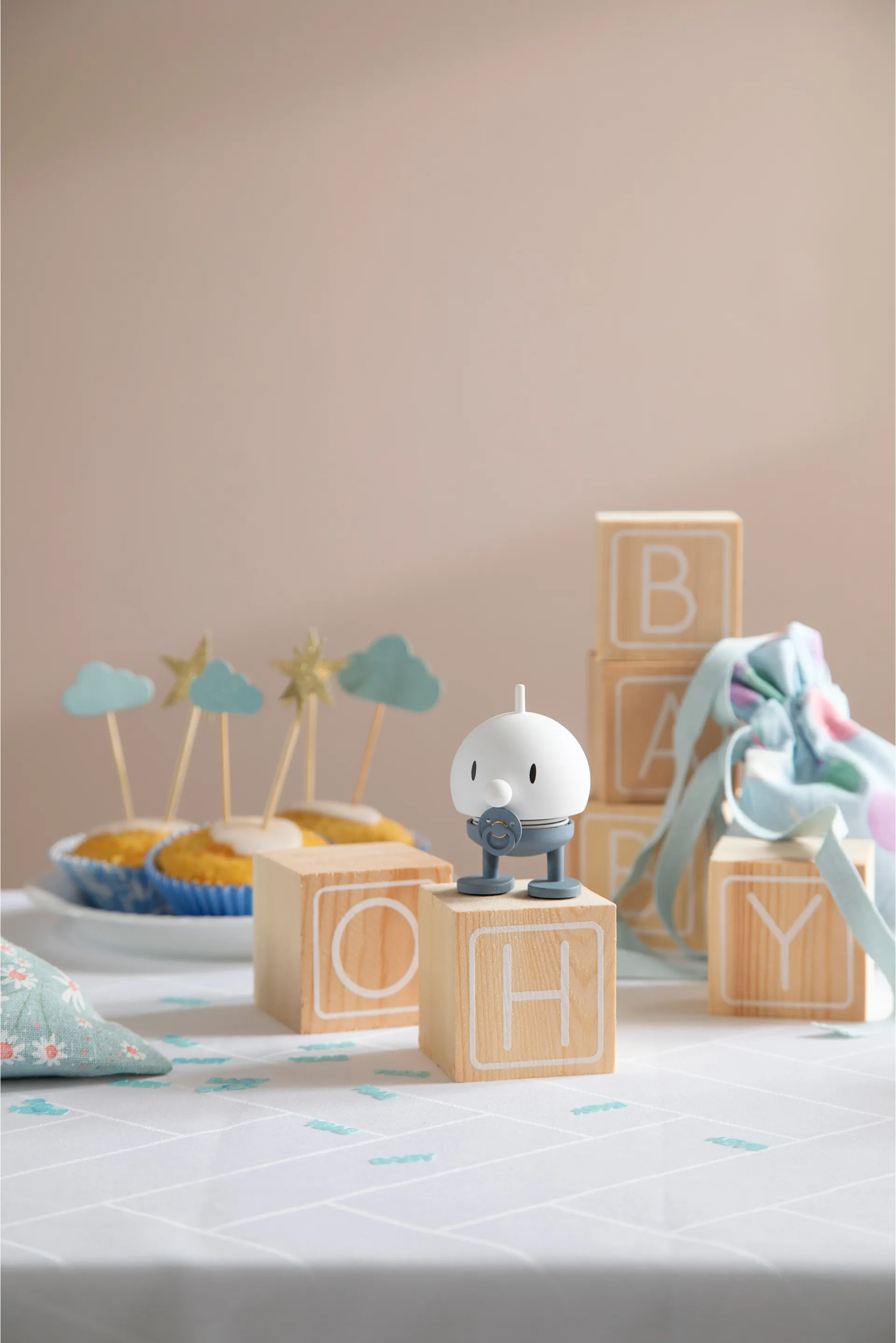 Hoptimist Baby Bumble S figur, Blue Hoptimist