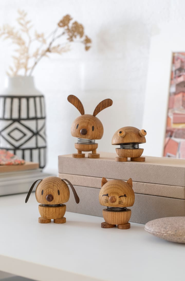 Hoptimist Dog S figur, Oak Hoptimist