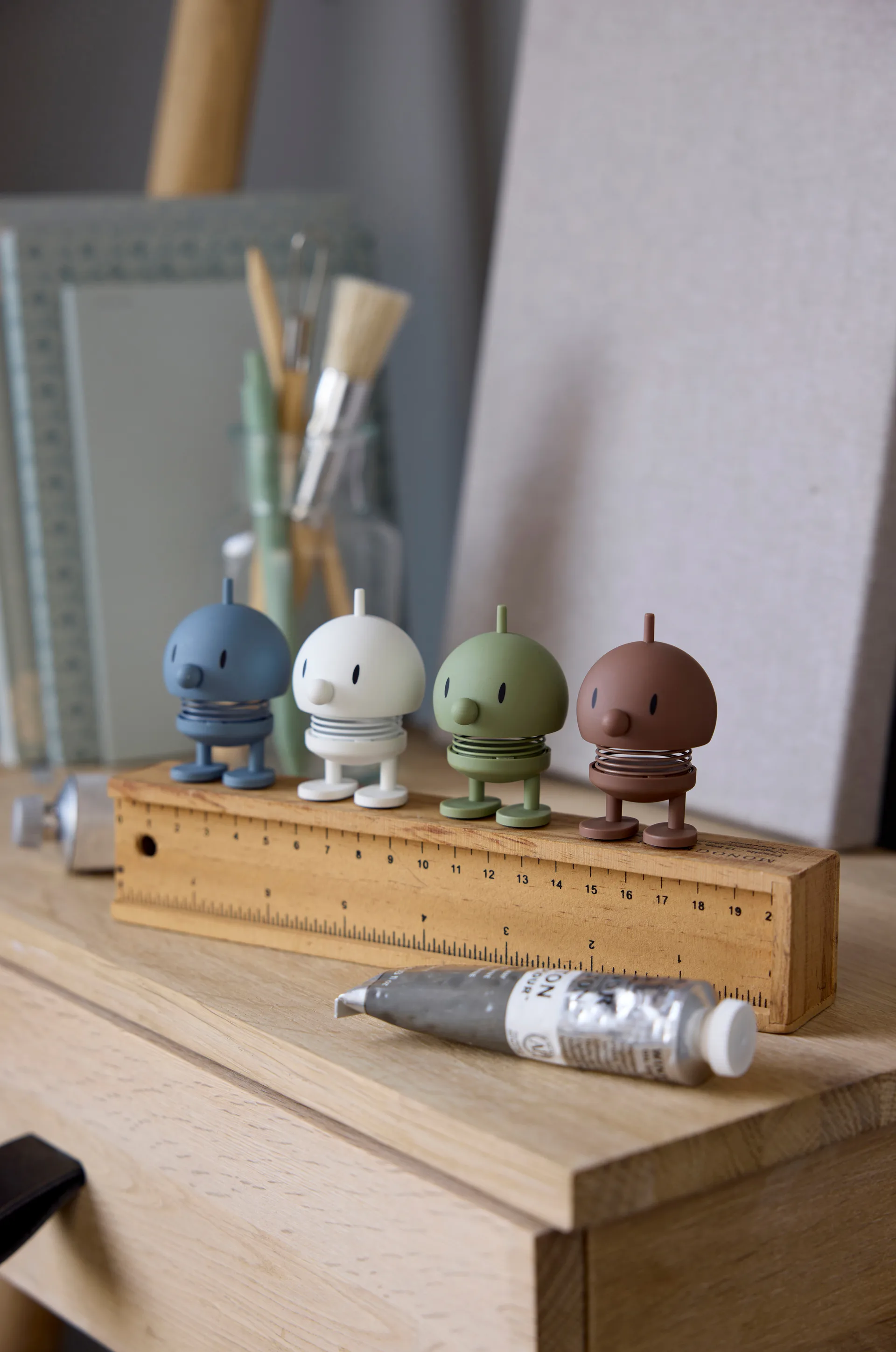 Hoptimist Soft Bumble figur XS, Olive Hoptimist