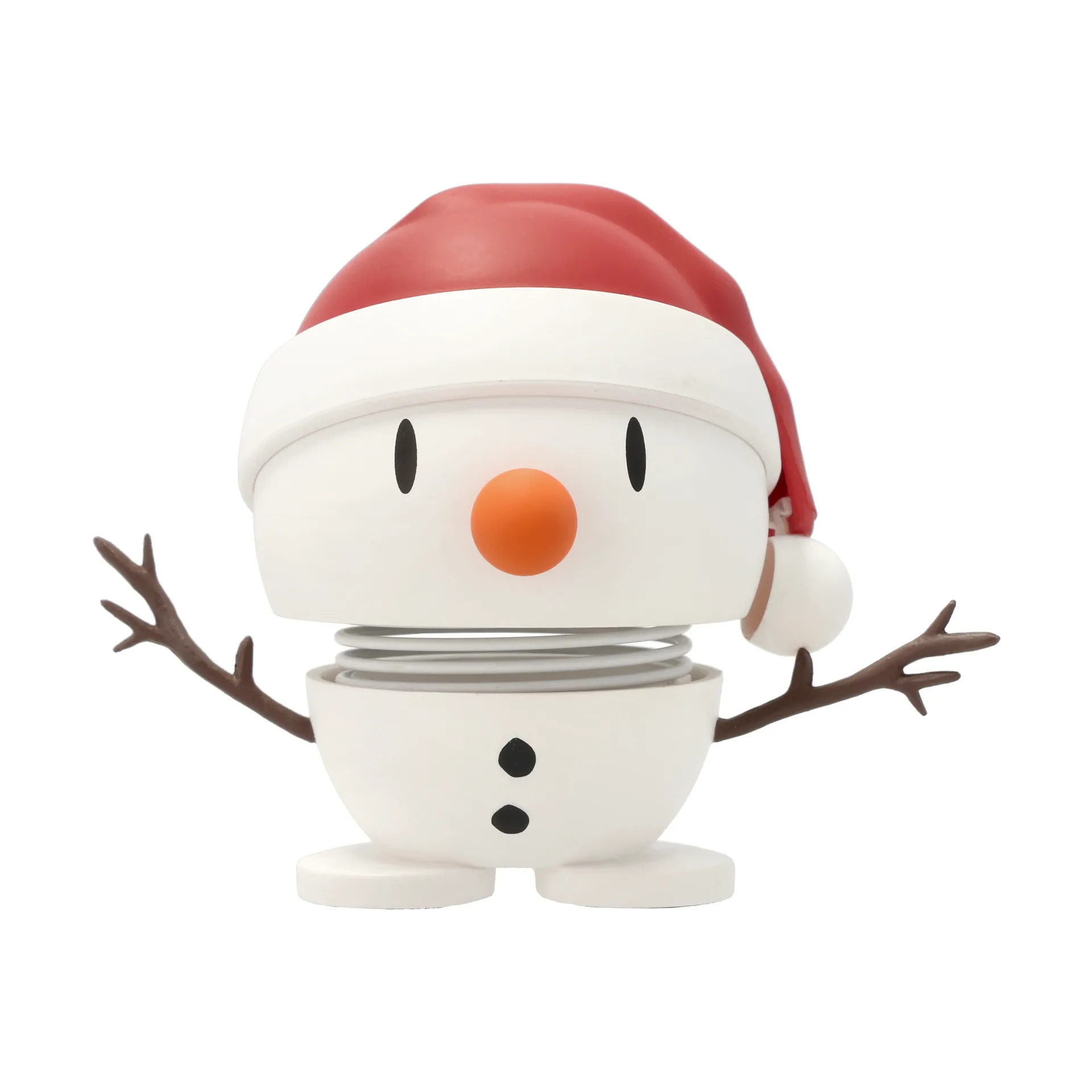 Hoptimist Soft Santa Snowman S figur., White Hoptimist