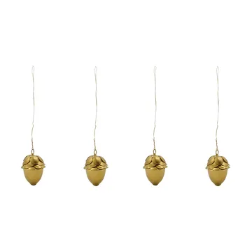 Acorn dekorationshæng 4-pak - Guld - House Doctor