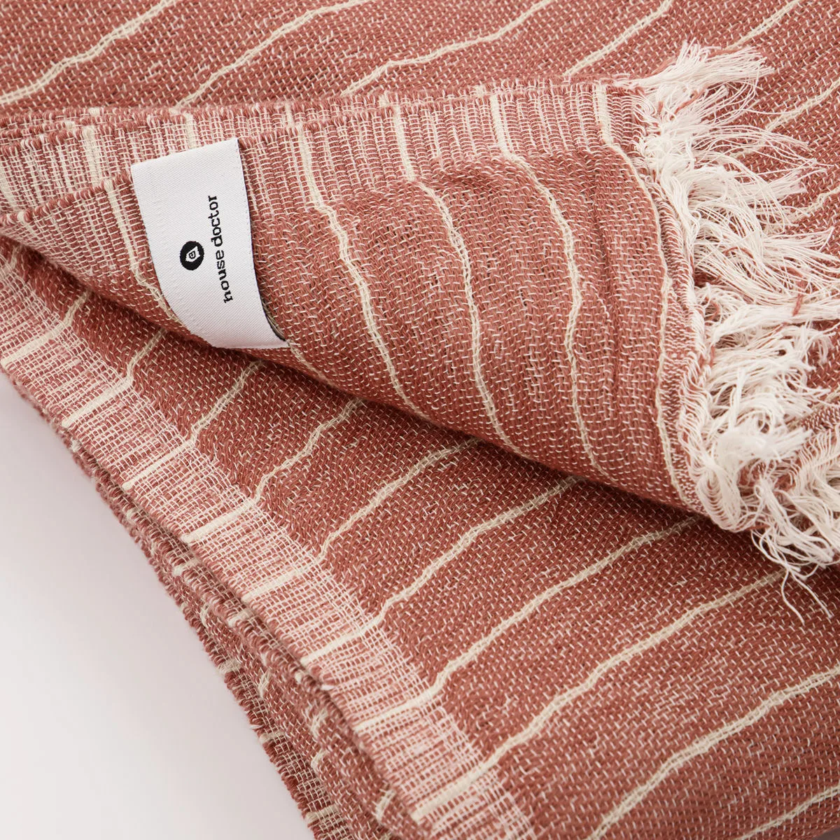 Alice stripe plaid 140x200 cm, Dusty berry House Doctor
