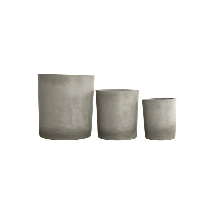 Ave krukke 3-pak - Cement - House Doctor
