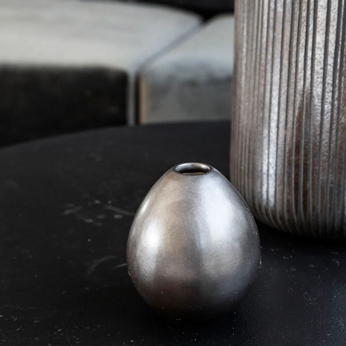 Baby vase Keramik, Mat sort House Doctor