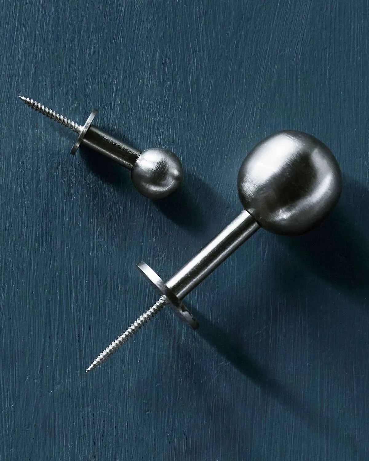 Ball knage 2-pak, Sølvfinish, Ø4x2 cm House Doctor