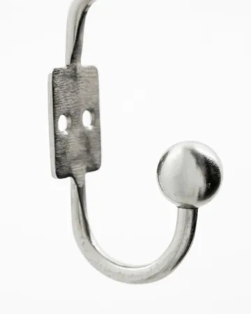Ball knage 2-pak - Sølvfinish, Ø7x13 cm - House Doctor
