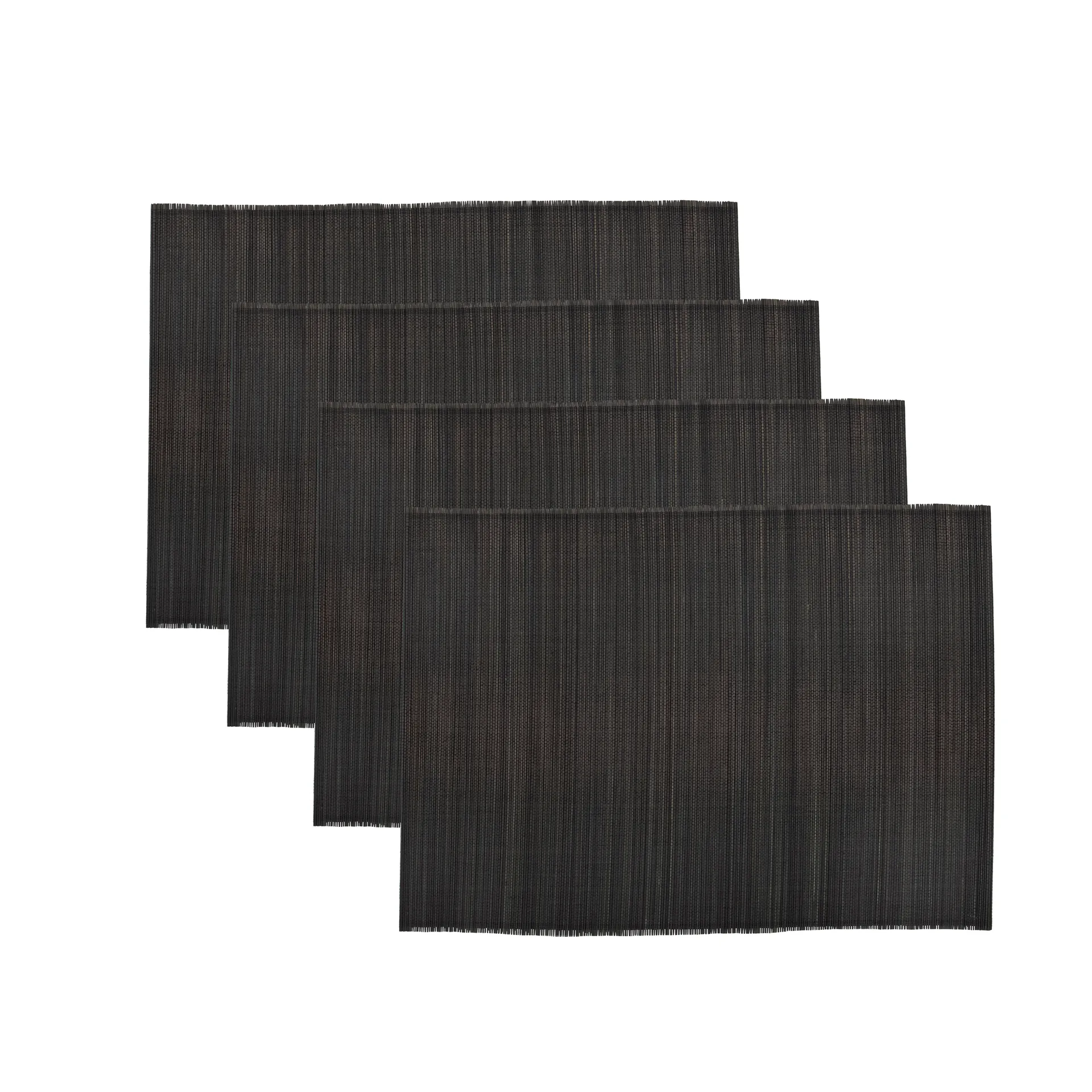 Bamb dækkeserviet 33x45 cm 4-pak, Sort House Doctor