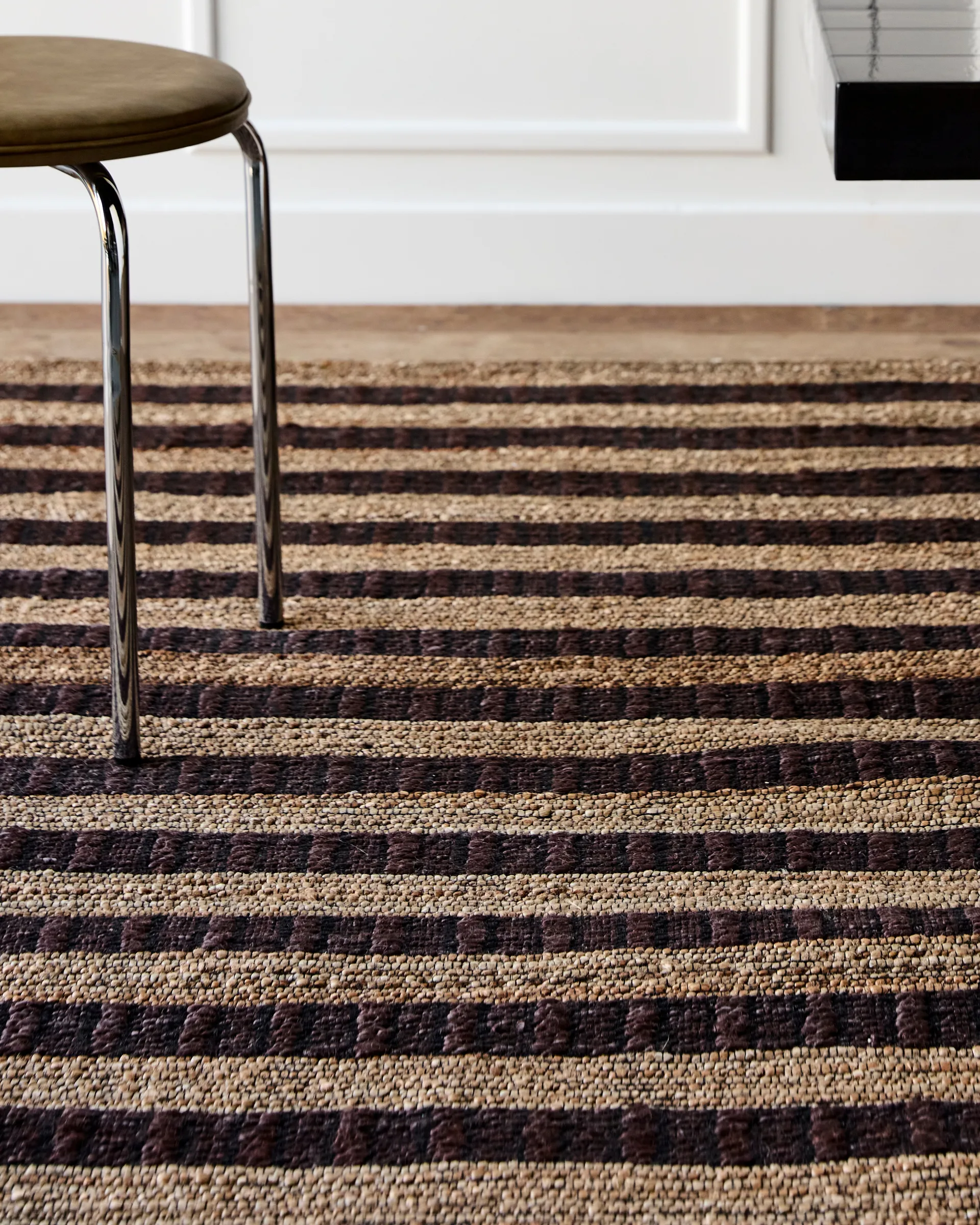 Block måtte brun-natur, 160 x 230 cm House Doctor