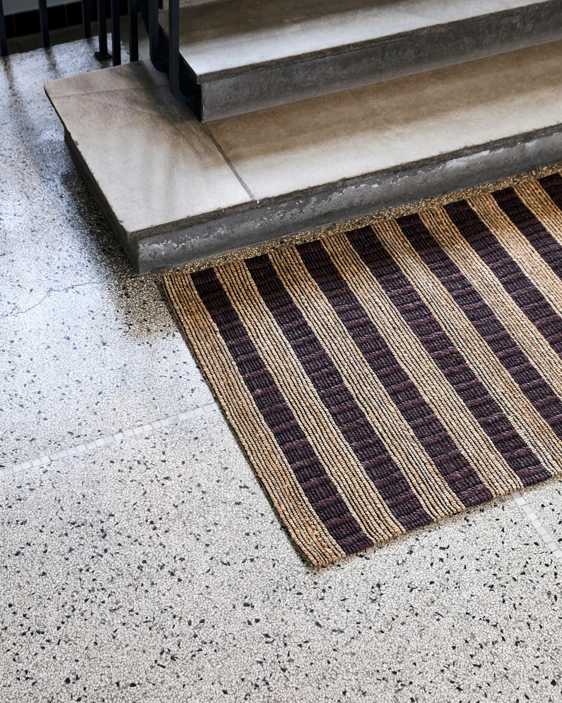 Block måtte brun-natur, 85 x 130 cm House Doctor