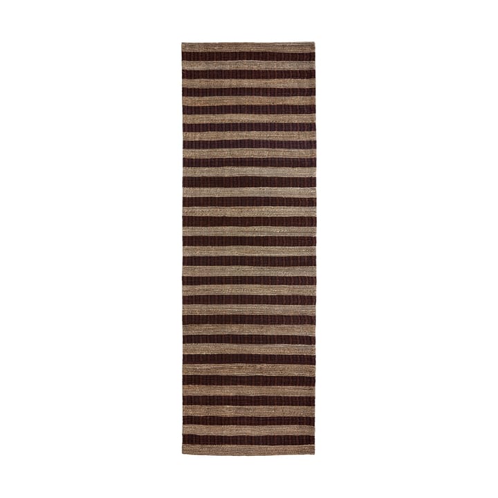Block måtte brun-natur - 90 x 300 cm - House Doctor
