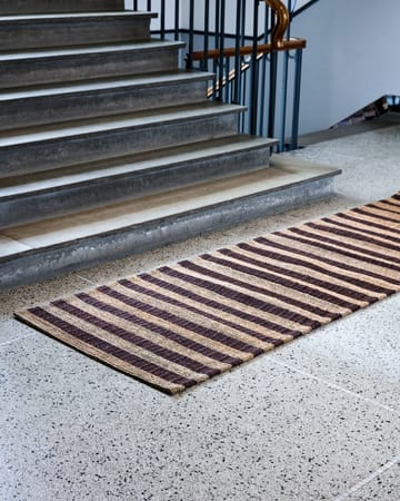 Block måtte brun-natur - 90 x 300 cm - House Doctor